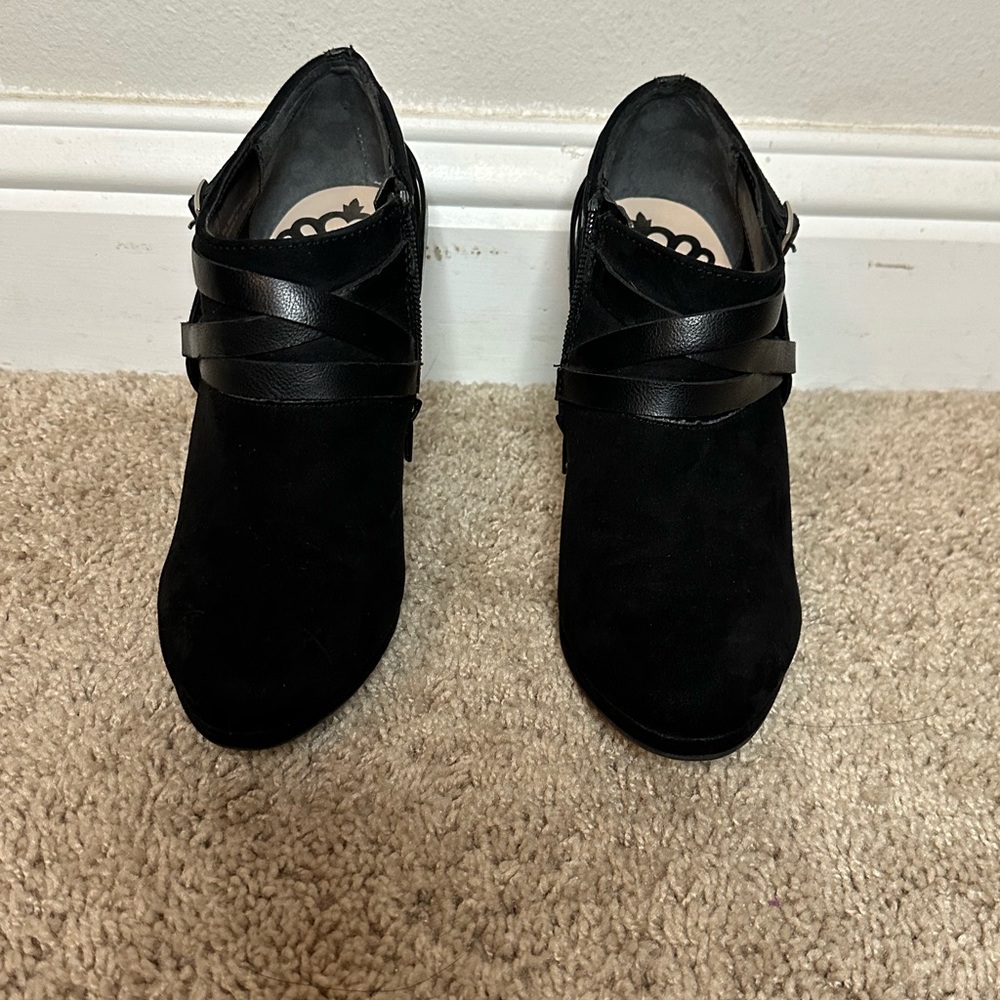 Black Fergalicious Ankle Boots